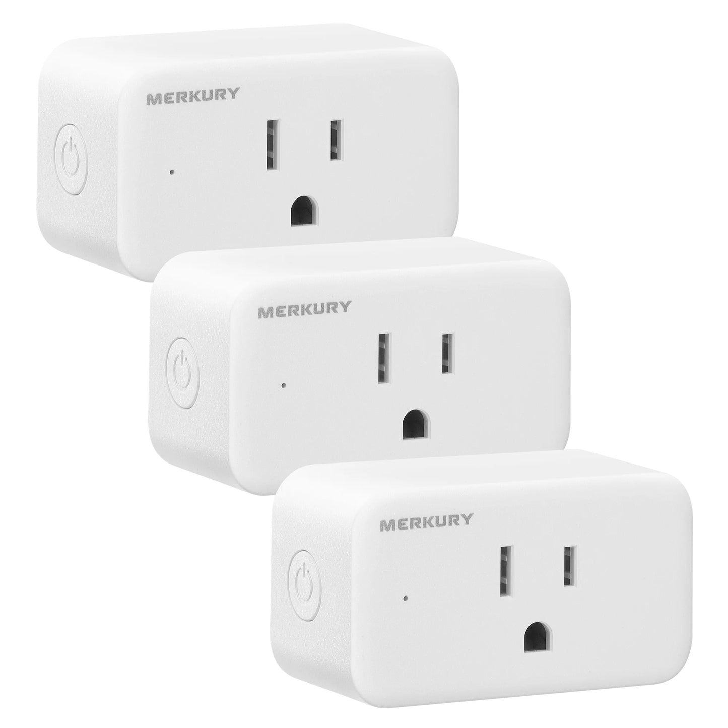 Wi-Fi Plug, Compatible with Alexa and Google Assistant, 3 Pack, White 15 Amp